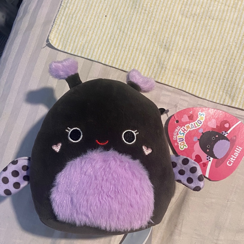 Squishmallows Black and Purple Bug Plush - Citlali